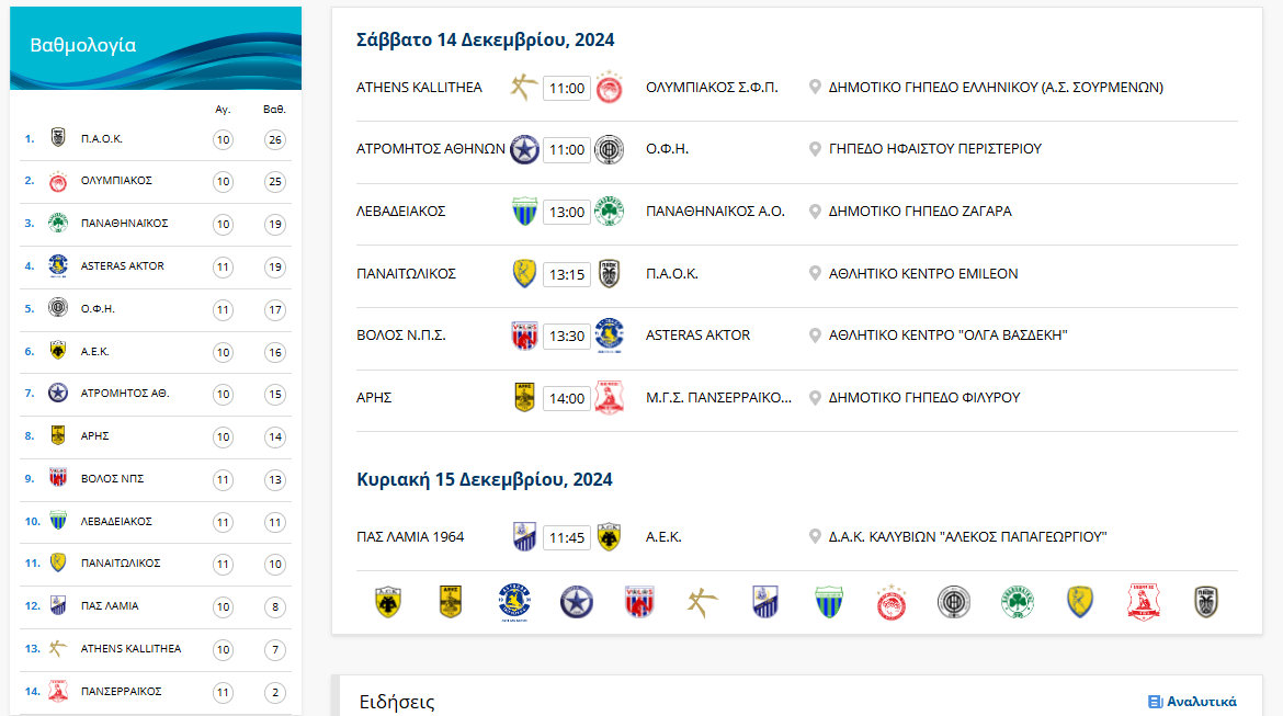 <b>Το πρόγραμμα της Κ17</b>