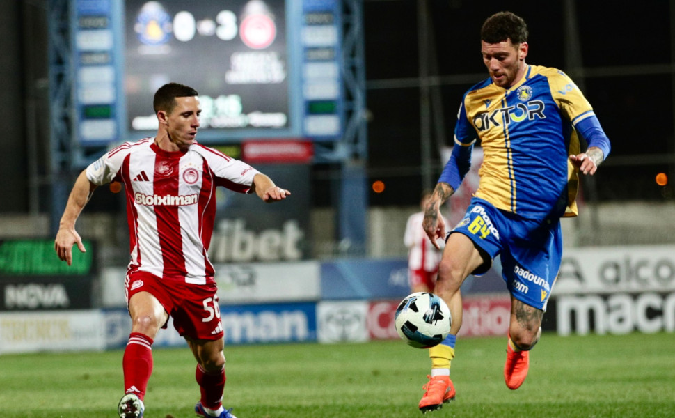 Αστέρας AKTOR - Ολυμπιακός 0-3: "Σβηστή" ήττα