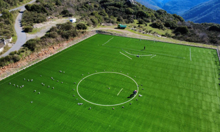 Η όψη του γηπέδου της Δημητσάνας μετά τα έργα