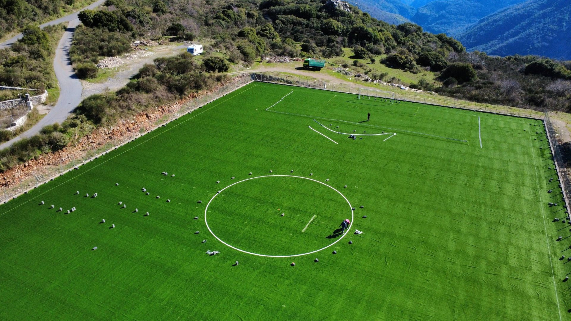 Η όψη του γηπέδου της Δημητσάνας μετά τα έργα