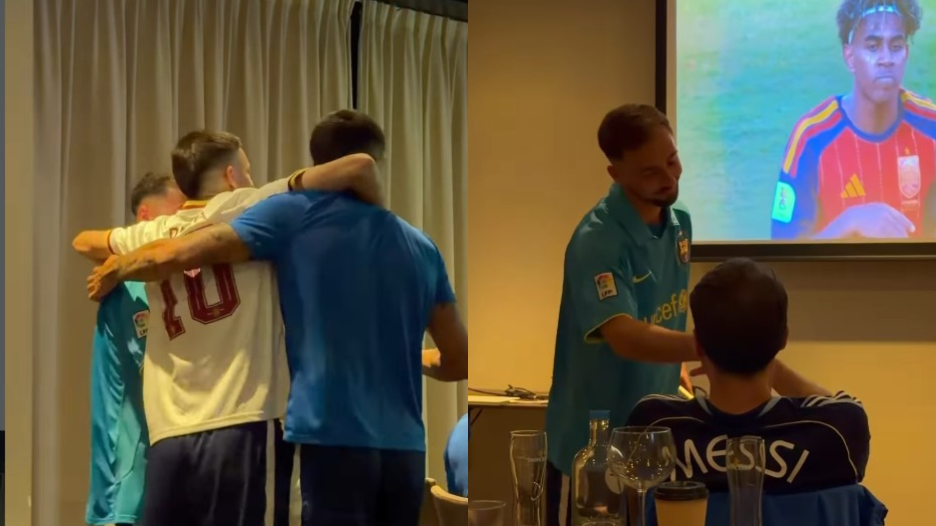 Οι πανηγυρισμοί και το fair play Ισπανών και Αργεντίνων του Αστέρα AKTOR για τον τελικό του Μουντιάλ