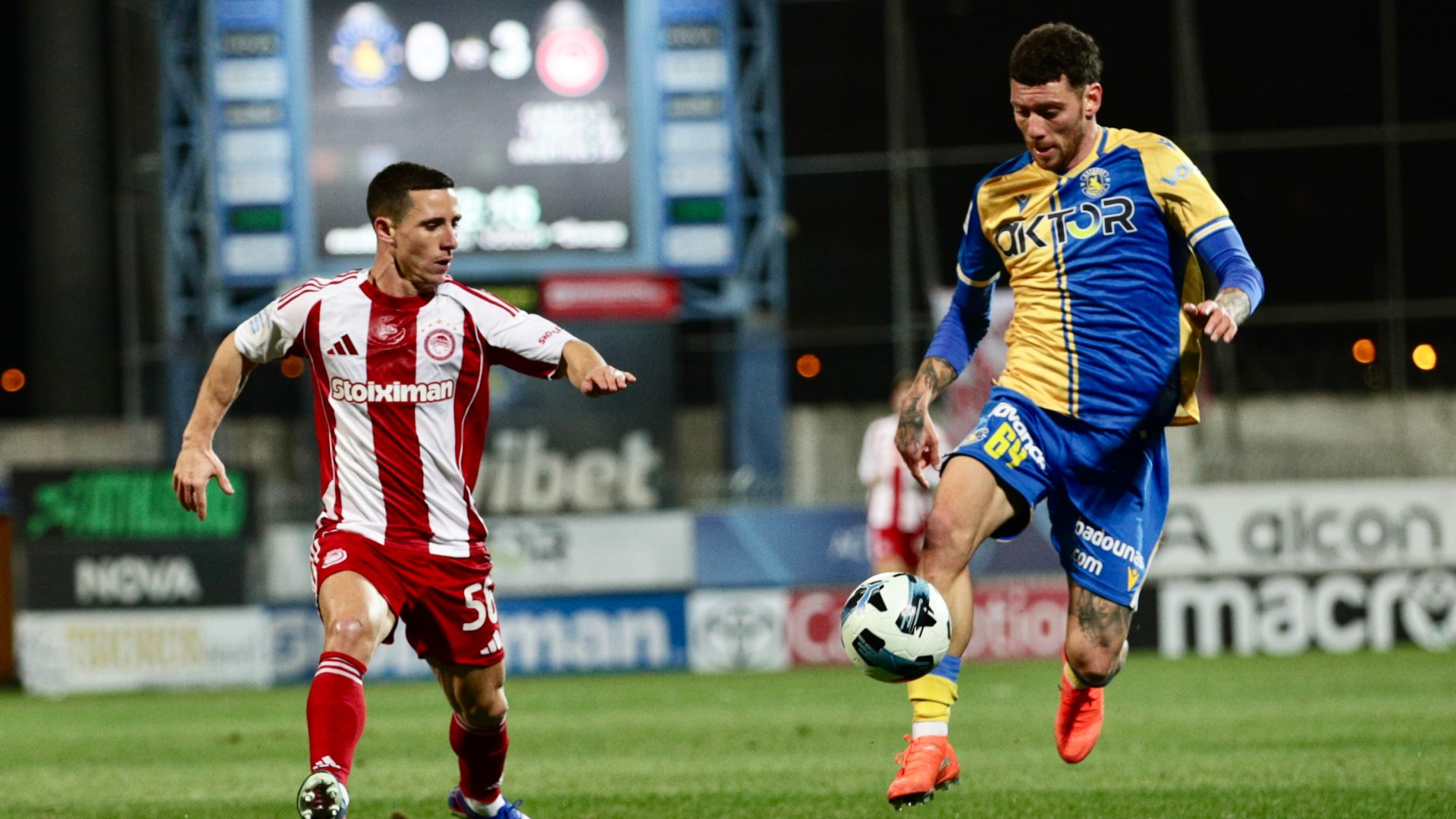 Αστέρας AKTOR - Ολυμπιακός 0-3: "Σβηστή" ήττα